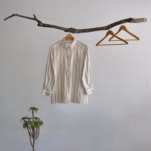 SOLD. Jaeger Vintage Pinstripe Shirt